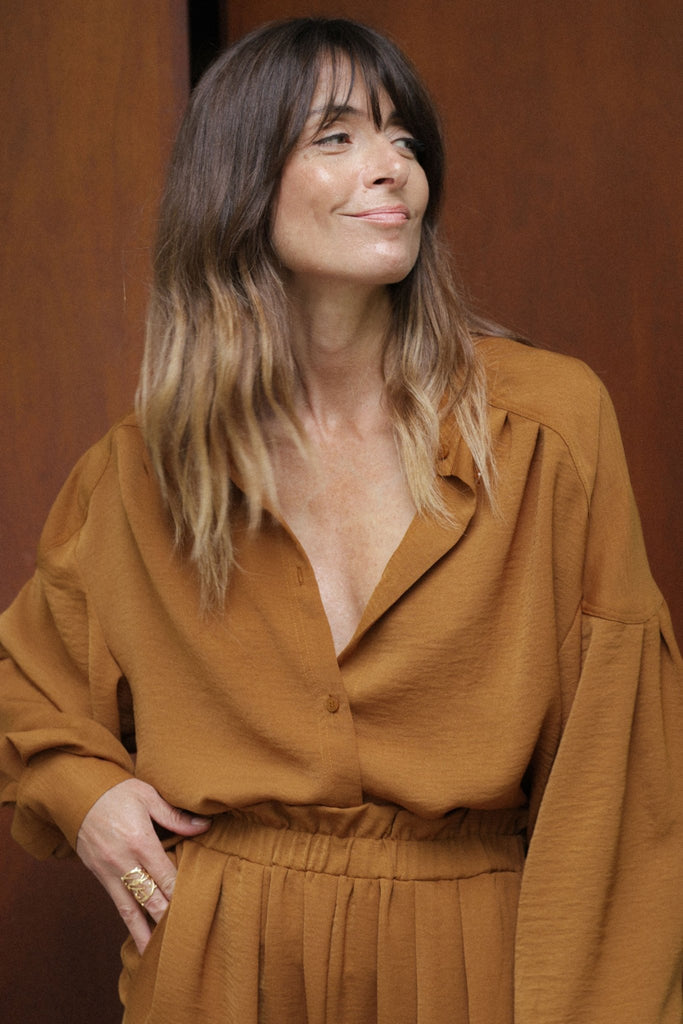 Chemise Anaïs - Ocre - Plume Paris - The Bradery