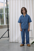 Chemise Carl Denim - Enfant Garçon - Bleu Denim