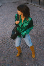 Chemise Catherine - Green - Plume Paris - The Bradery
