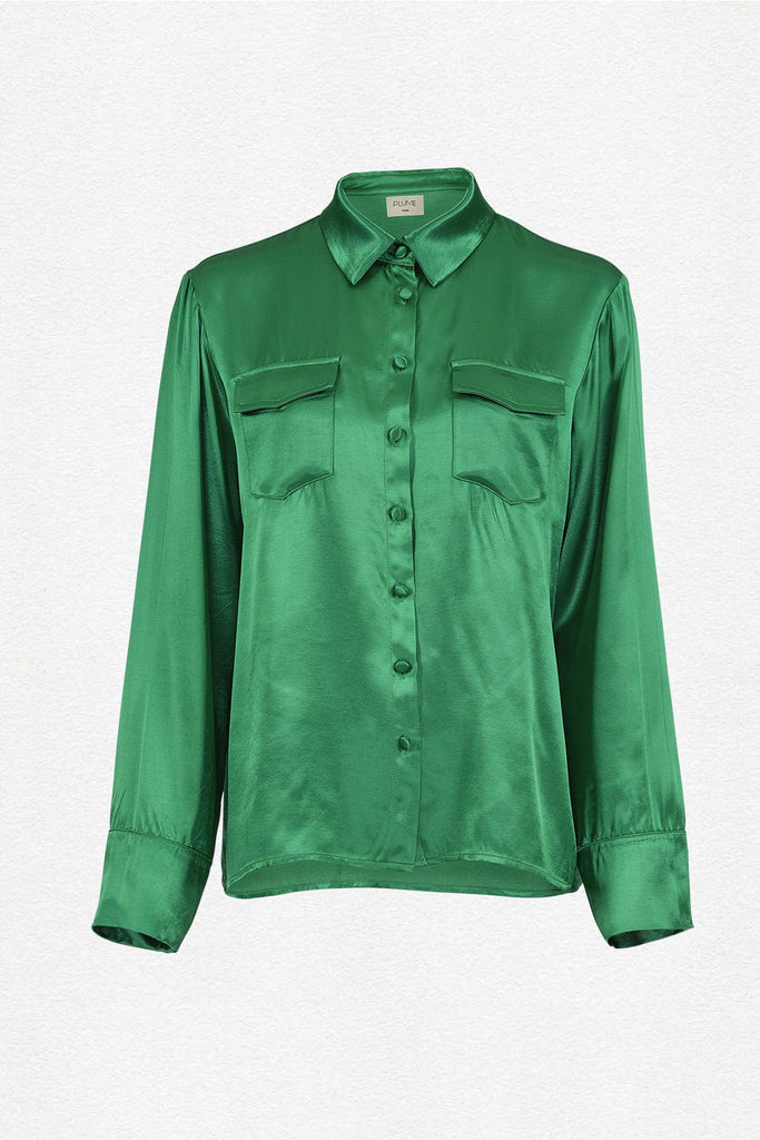 Chemise Catherine - Green - Plume Paris - The Bradery