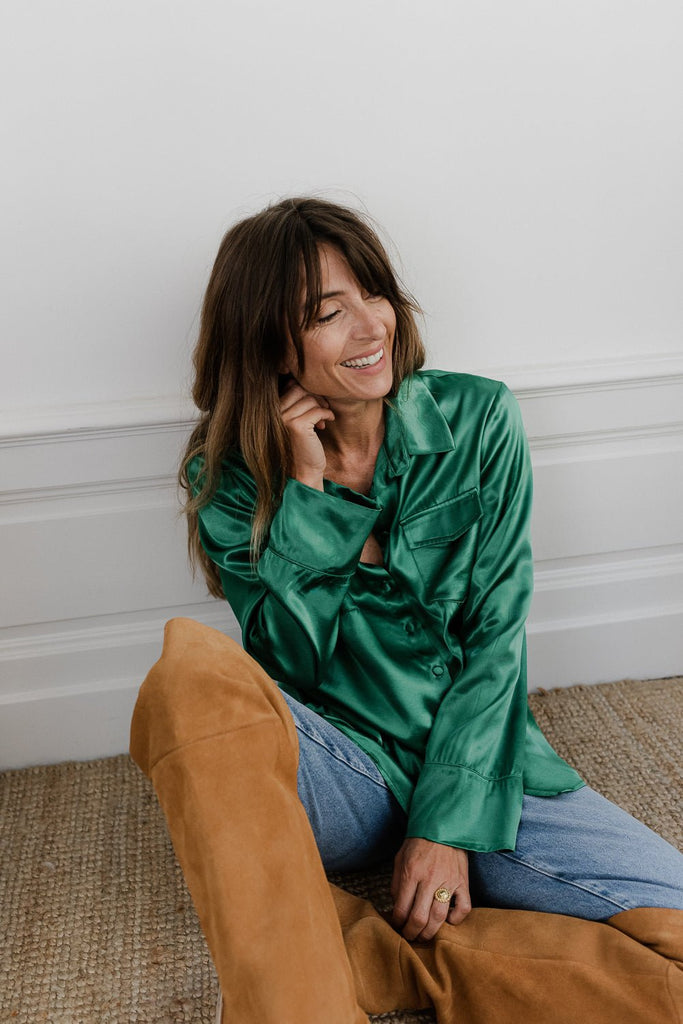 Chemise Catherine - Green - Plume Paris - The Bradery