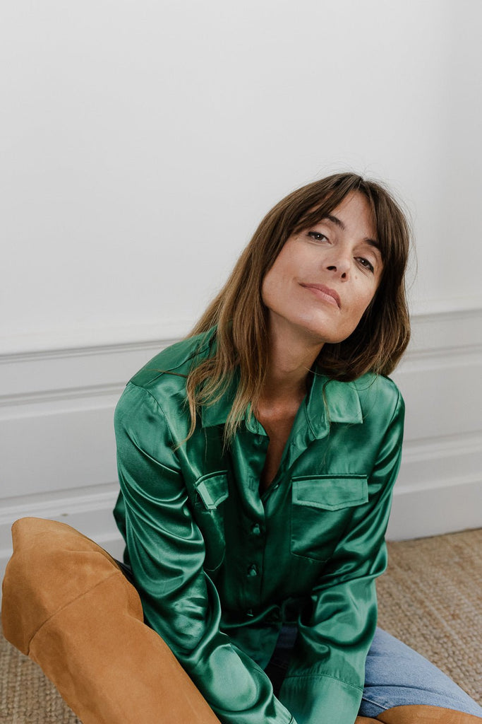 Chemise Catherine - Green - Plume Paris - The Bradery