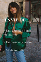 Chemise Catherine - Green - Plume Paris - The Bradery
