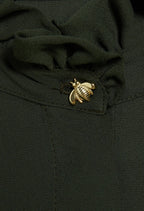 Chemise Colombine Flou - Vert Foret - Claudie Pierlot - The Bradery