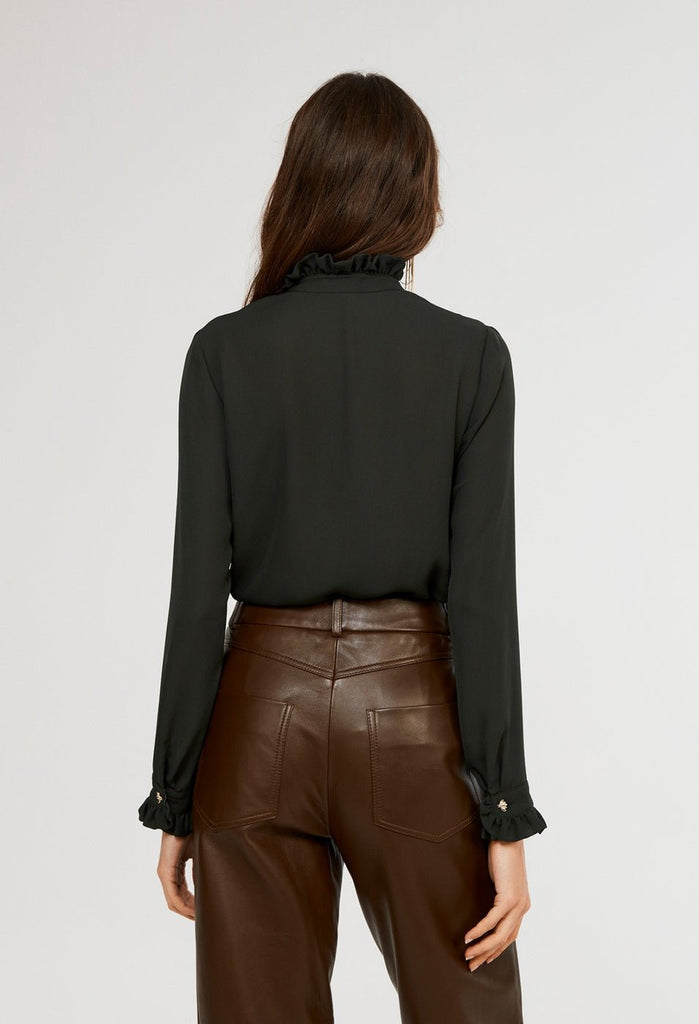 Chemise Colombine Flou - Vert Foret - Claudie Pierlot - The Bradery