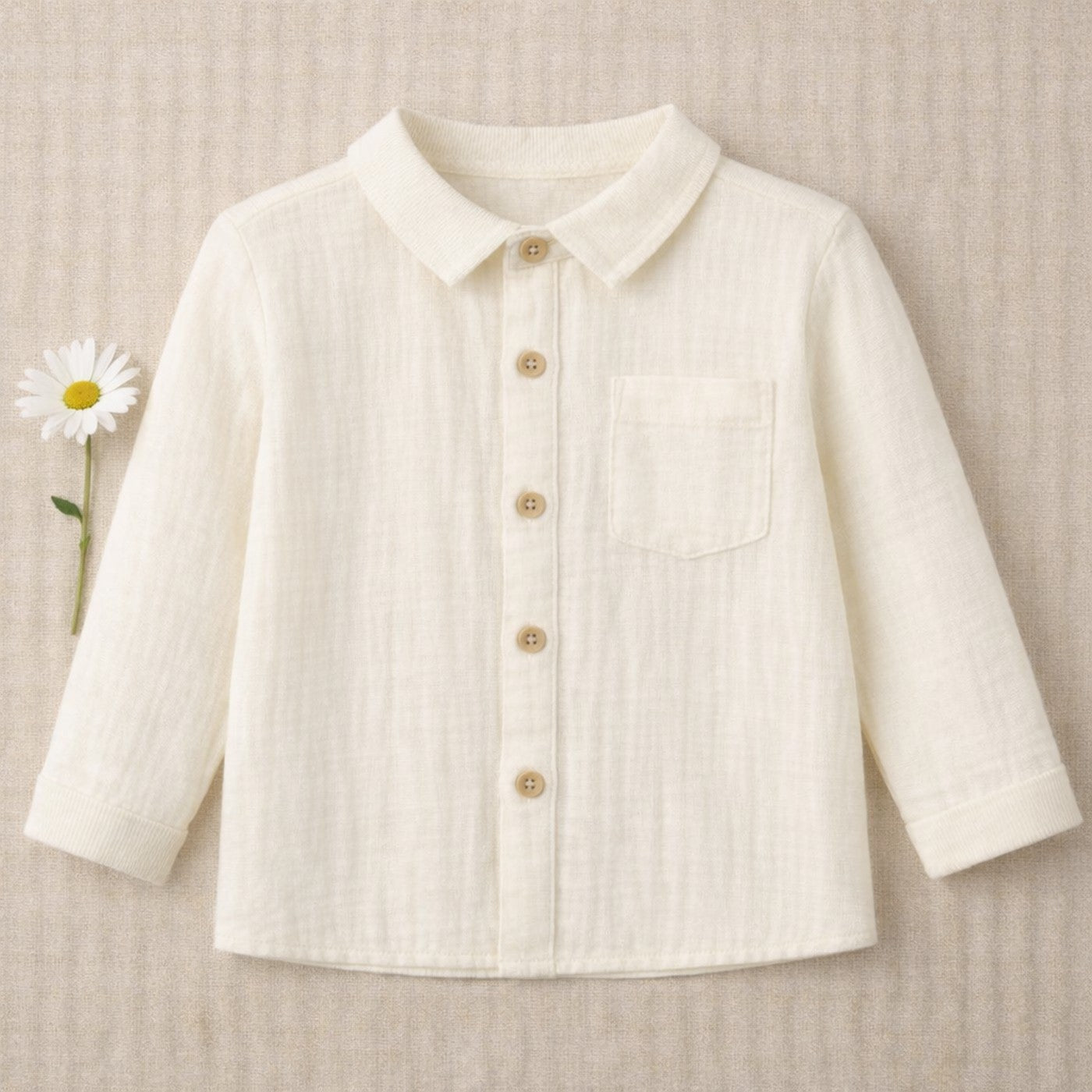 Chemise Constantin Écrue - Enfant Garçon