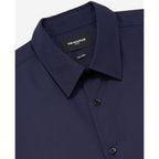 The Kooples - Chemise Coton Bleu Marine Boutonnée - Homme