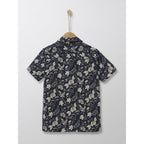 Chemise En Popeline Légère - Marine Imprimé - Garcon CHEMISES Cyrillus