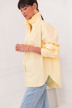 LÉONIE Jaune - Chemise Col Victorien