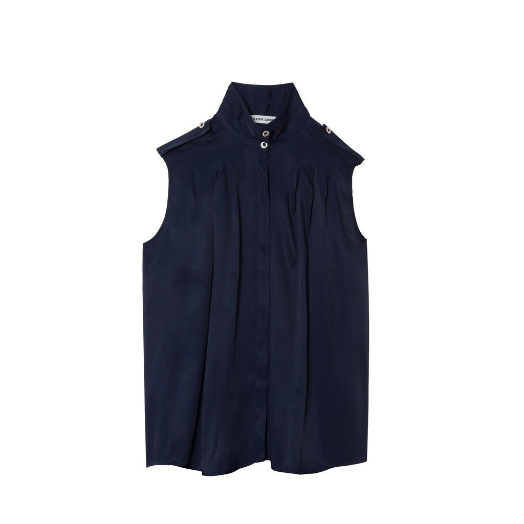 Chemise Jodie Dark Blue - Chemises Et Tops - Valentine Gauthier - The Bradery