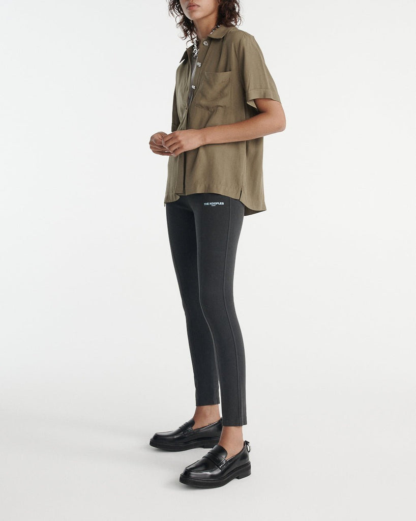 Chemise Kaki Fluide À Poche Poitrine - Femme - The Kooples - The Bradery