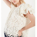Chemise Liv Lace Off White - Chemises Et Tops - Valentine Gauthier - The Bradery
