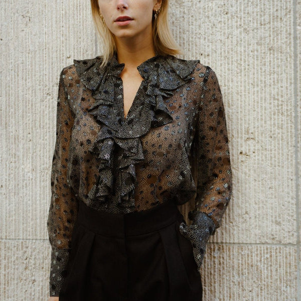 Chemise Palma - Noir A Pois HAUTS Margaux Lonnberg