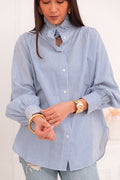DOTTI Bleue - Chemise Col Victorien