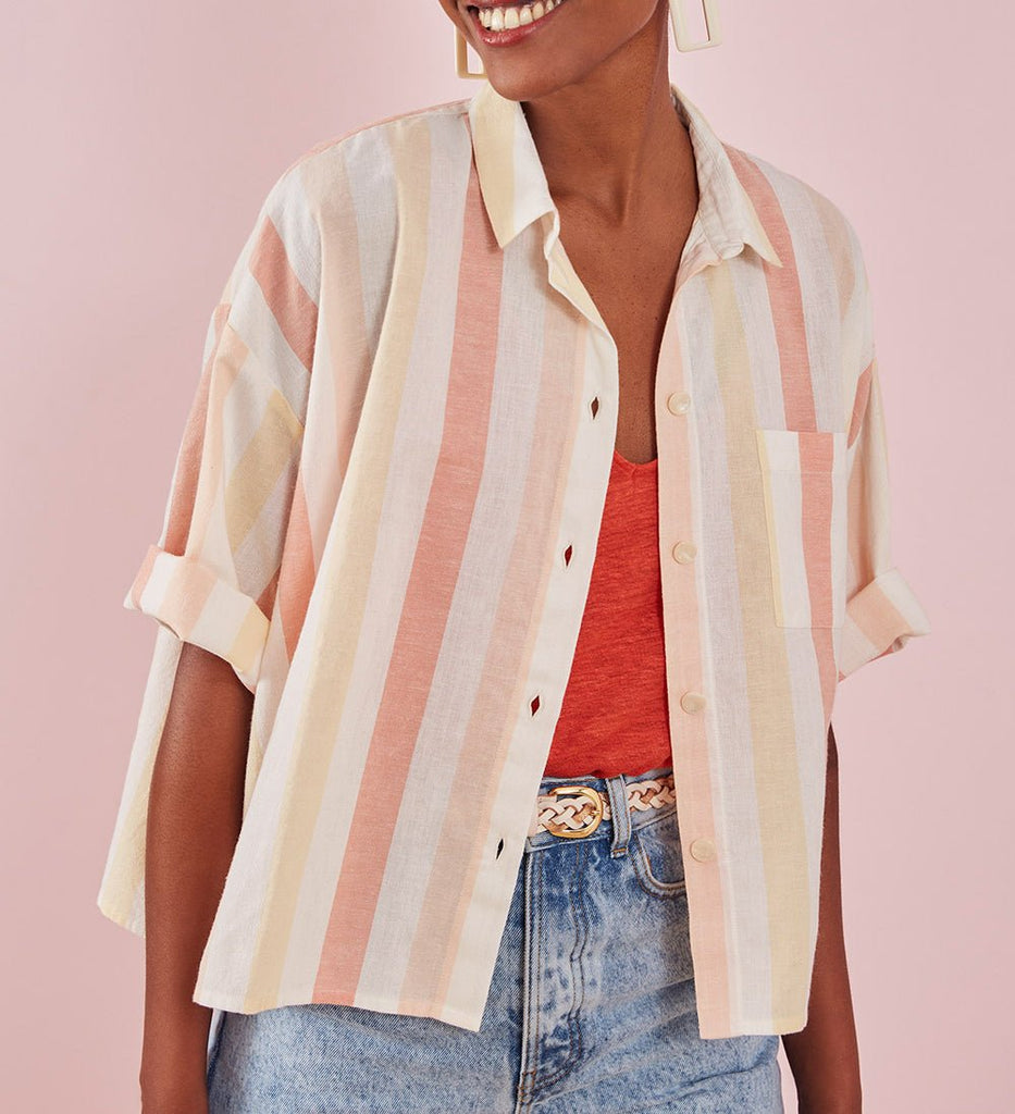 Chemise Robinette - Rayure Calanque - Des Petits Hauts - The Bradery
