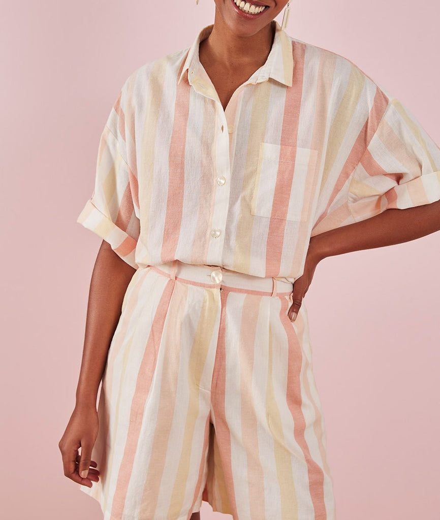 Chemise Robinette - Rayure Calanque - Des Petits Hauts - The Bradery