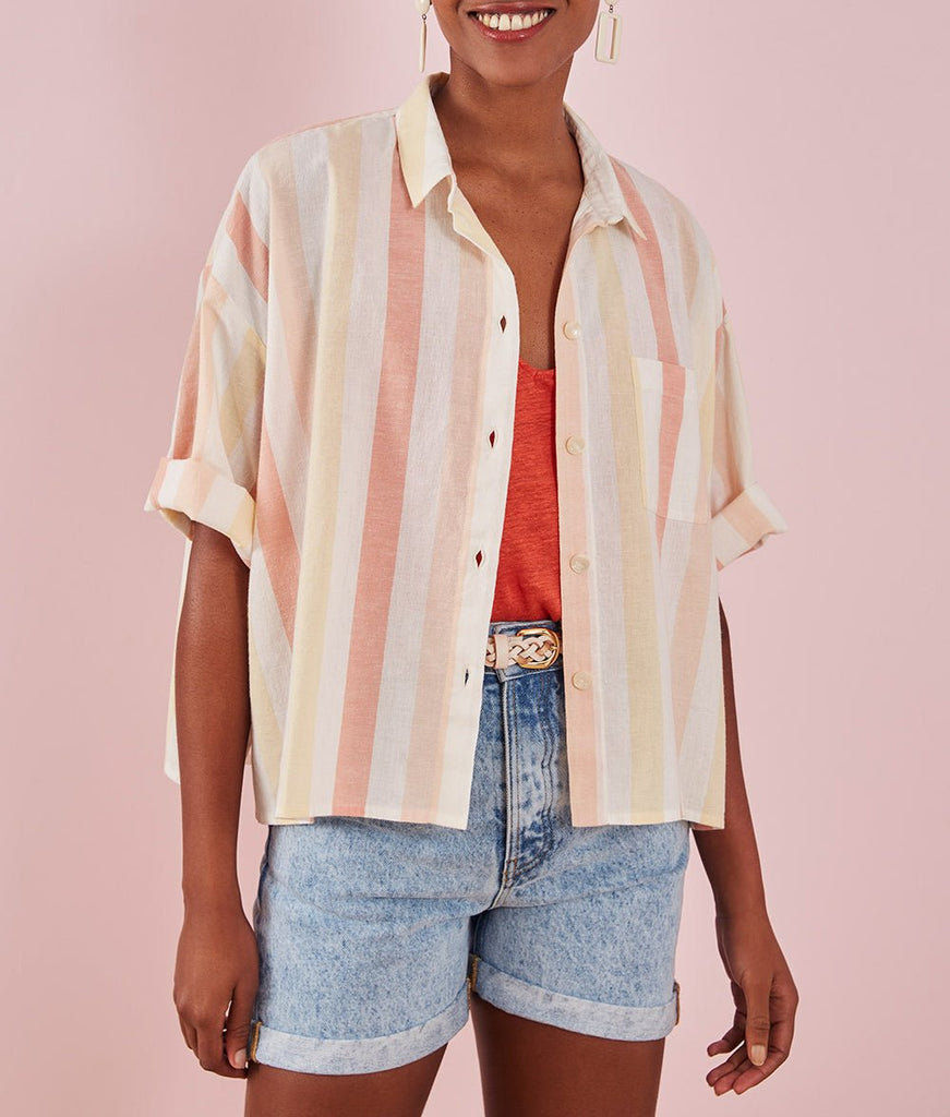 Chemise Robinette - Rayure Calanque - Des Petits Hauts - The Bradery