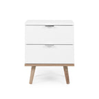 Chevet 2 Tiroirs L40 cm - Copenhague - Blanc