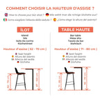 Lot De 2 Tabourets De Bar Clem - Noir