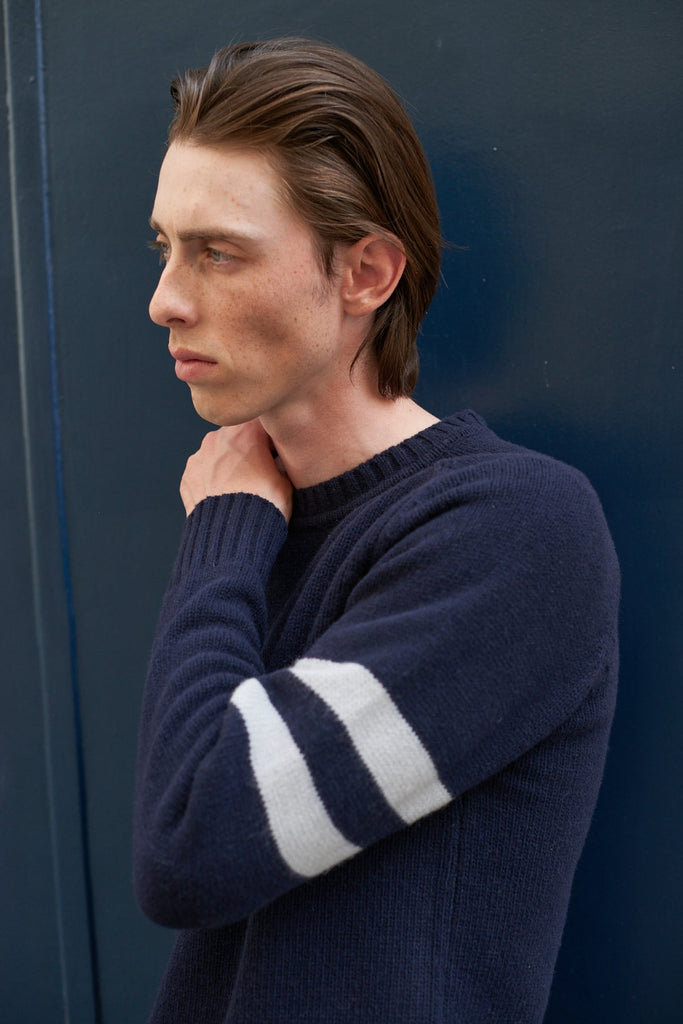 Pull Cino - Navy/Ecru