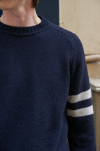 Pull Cino - Navy/Ecru
