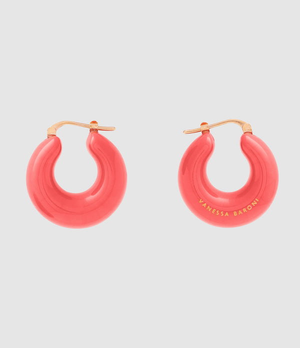 Vanessa Baroni - Boucles D'Oreilles Circlet Lipstick - Femme
