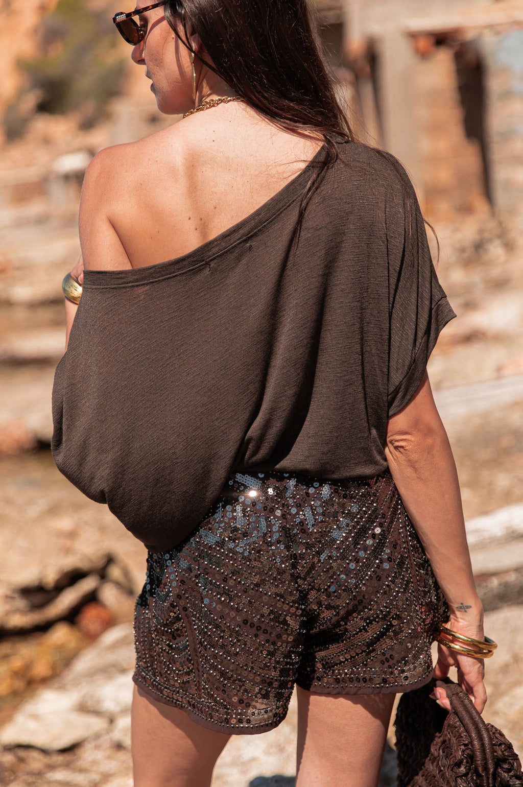 CLÉRY Chocolat - Short Sequins