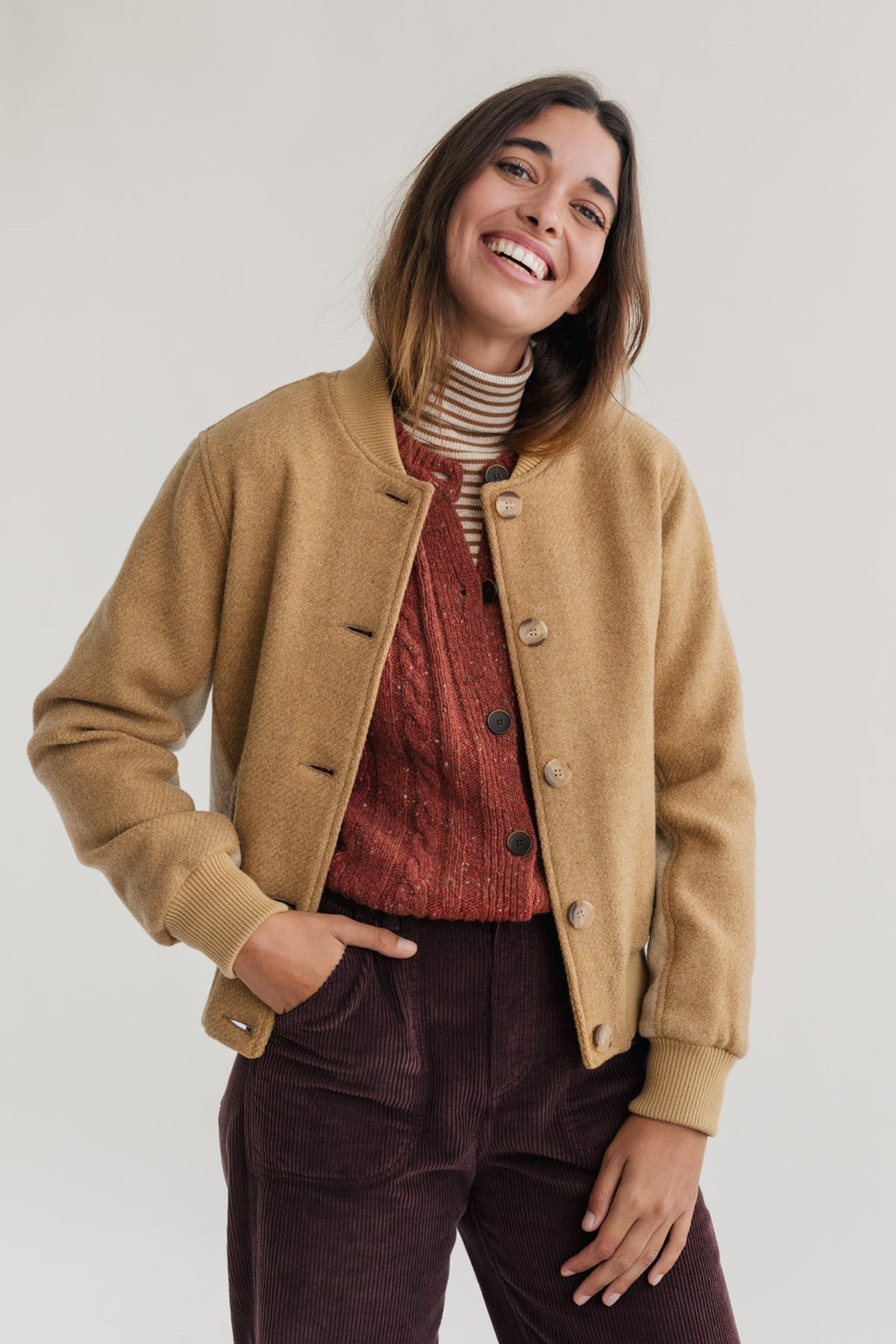 Veste Coldita - Beige/Camel - Femme