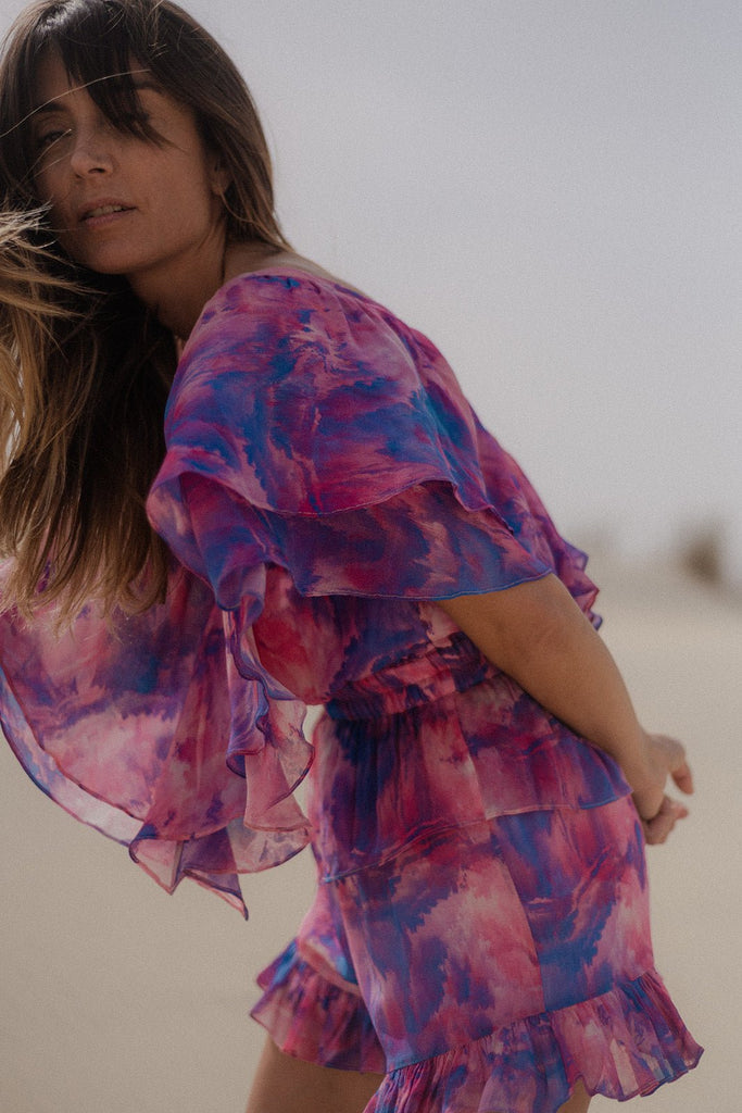 Combishort Livia - Multicolor - Plume Paris - The Bradery