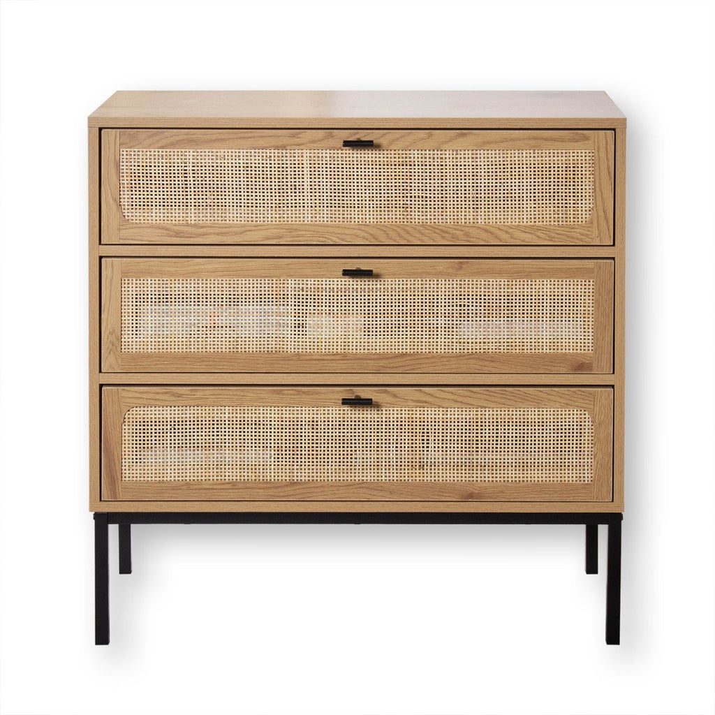Jaya - Commode 3 Tiroirs - Rotin