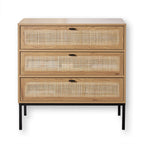 Jaya - Commode 3 Tiroirs - Rotin