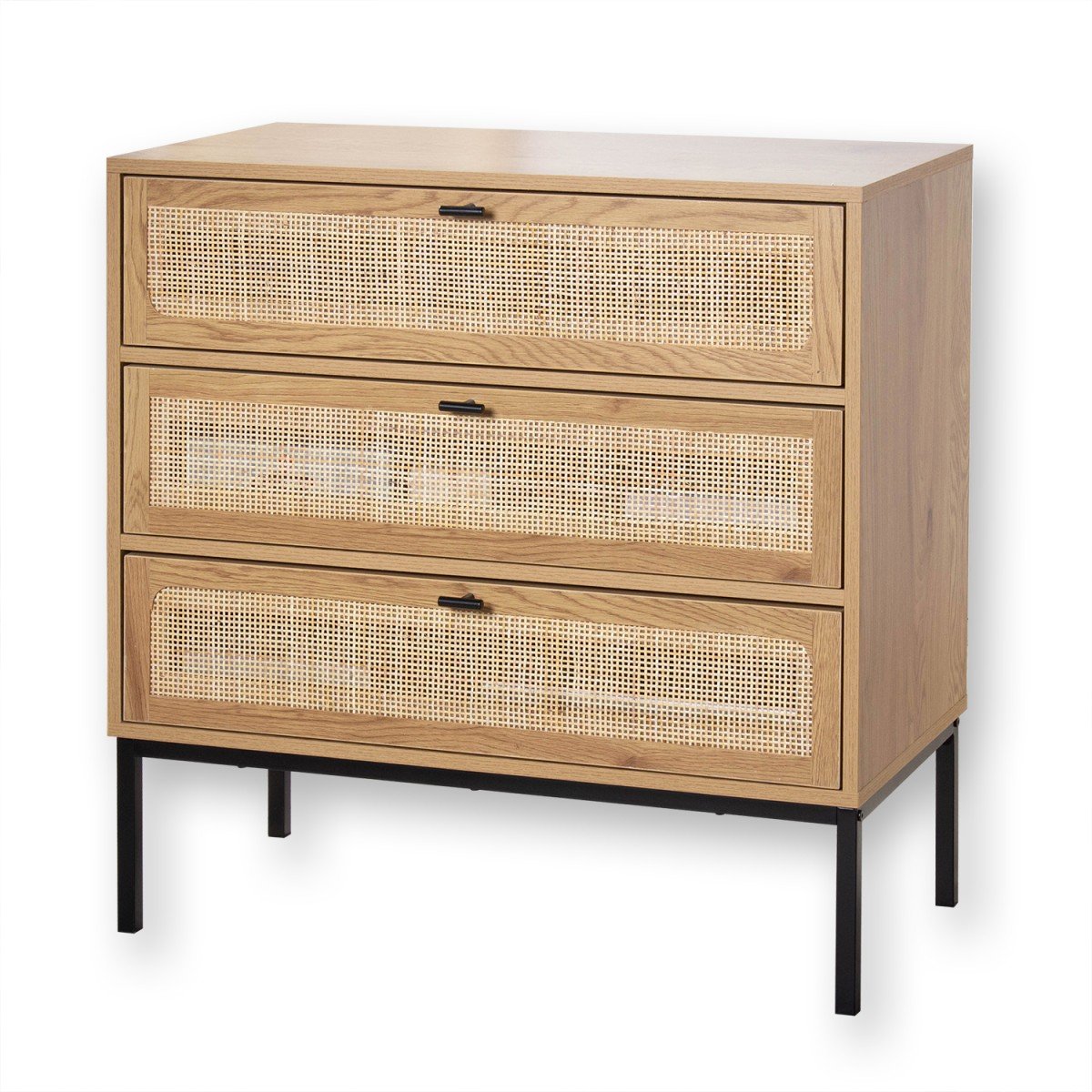 Jaya - Commode 3 Tiroirs - Rotin