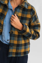 Veste Connacht - Carreaux Moutarde - Femme