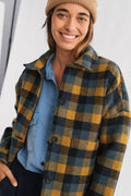 Veste Connacht - Carreaux Moutarde - Femme