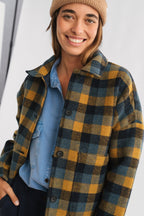 Veste Connacht - Carreaux Moutarde - Femme