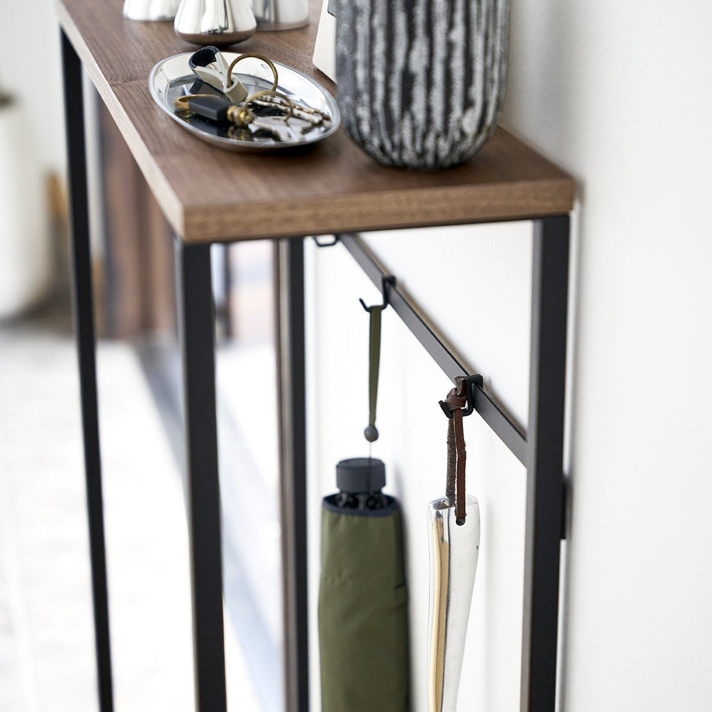 Console D'Entrée Métal Et Bois - L60 cm - Noir