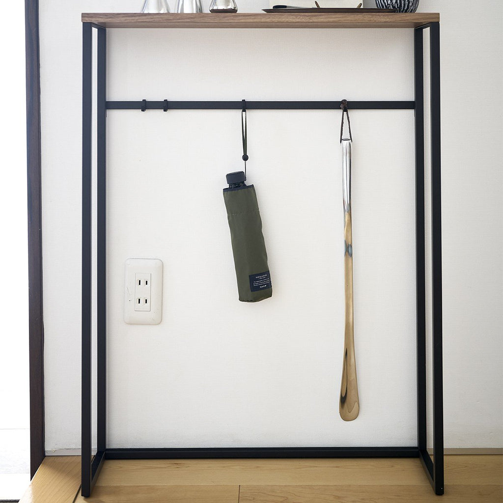 Console D'Entrée Métal Et Bois - L60 cm - Noir