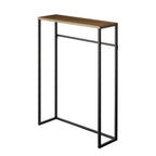 Console D'Entrée Métal Et Bois - L60 cm - Noir