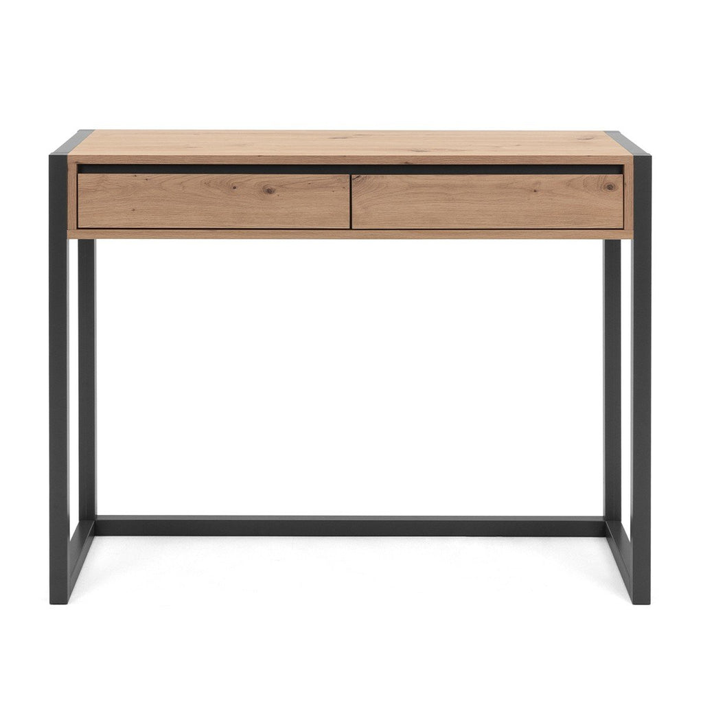 Console Industrielle 2 Tiroirs L100 cm - Denver - Décor Bois