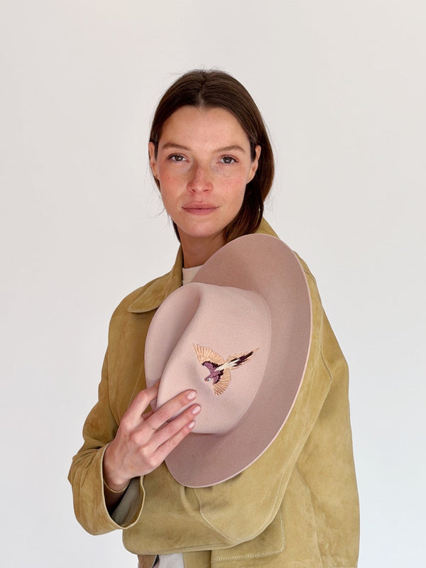 Chapeau Feutre Constanza - Baby Pink