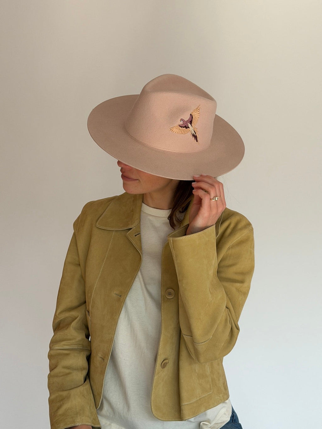 Chapeau Feutre Constanza - Baby Pink