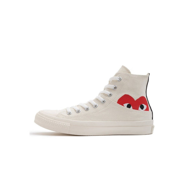 Converse Comme Des Garçons White Half Logo
