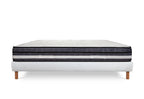 Chinon - Ensemble Matelas + Sommier - Blanc/Gris