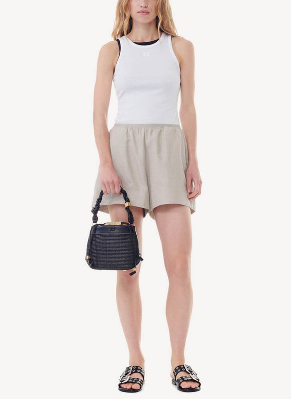 Ganni - Short - Vert - Femme