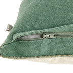 Coussin Brooke - Ecru/Vert