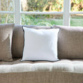 Coussin Brunelle - 100% Lin Lavé - Blanc
