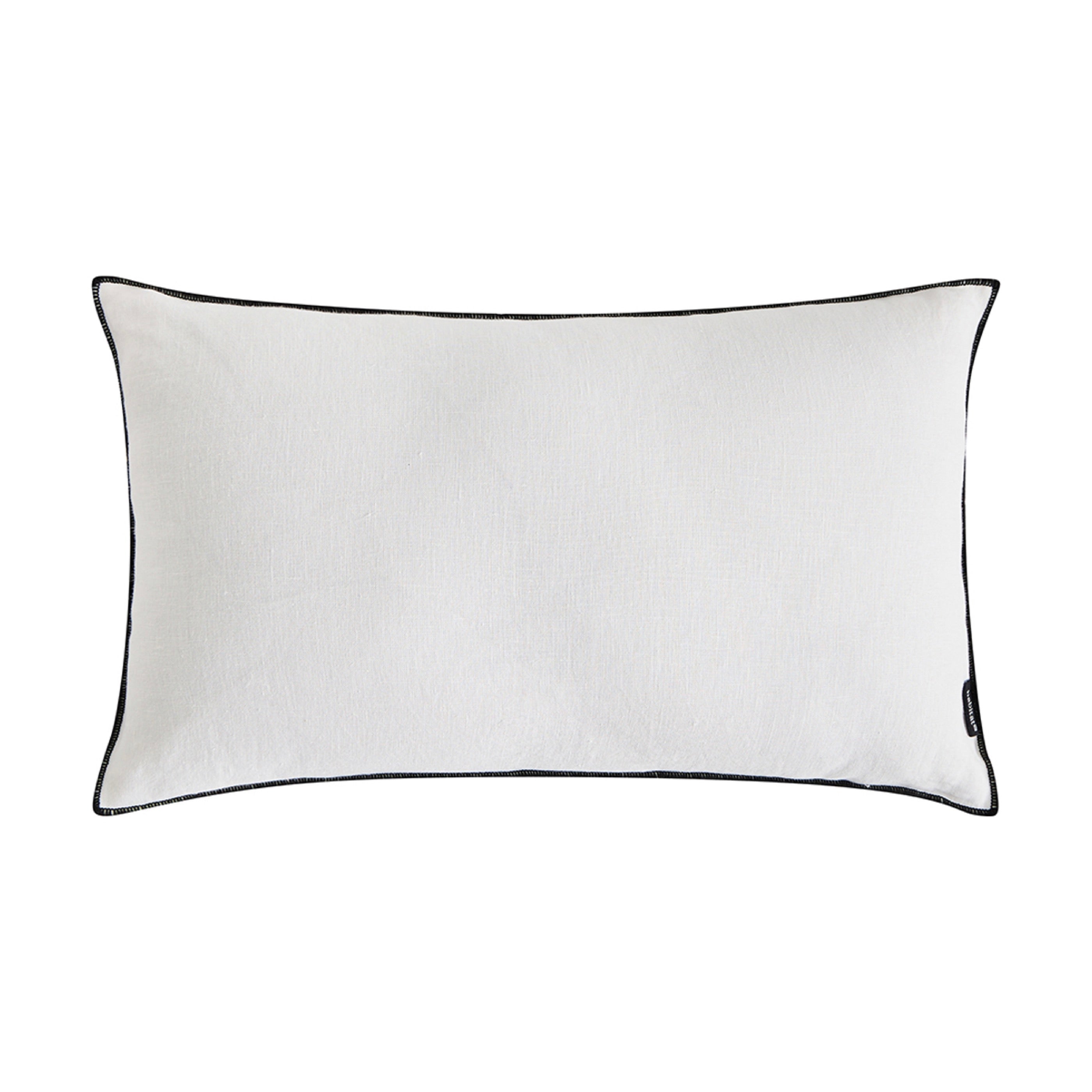 Coussin Brunelle - 100% Lin Lavé - Blanc