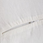 Coussin Brunelle - 100% Lin Lavé - Blanc