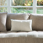 Coussin Brunelle - 100% Lin Lavé - Naturel