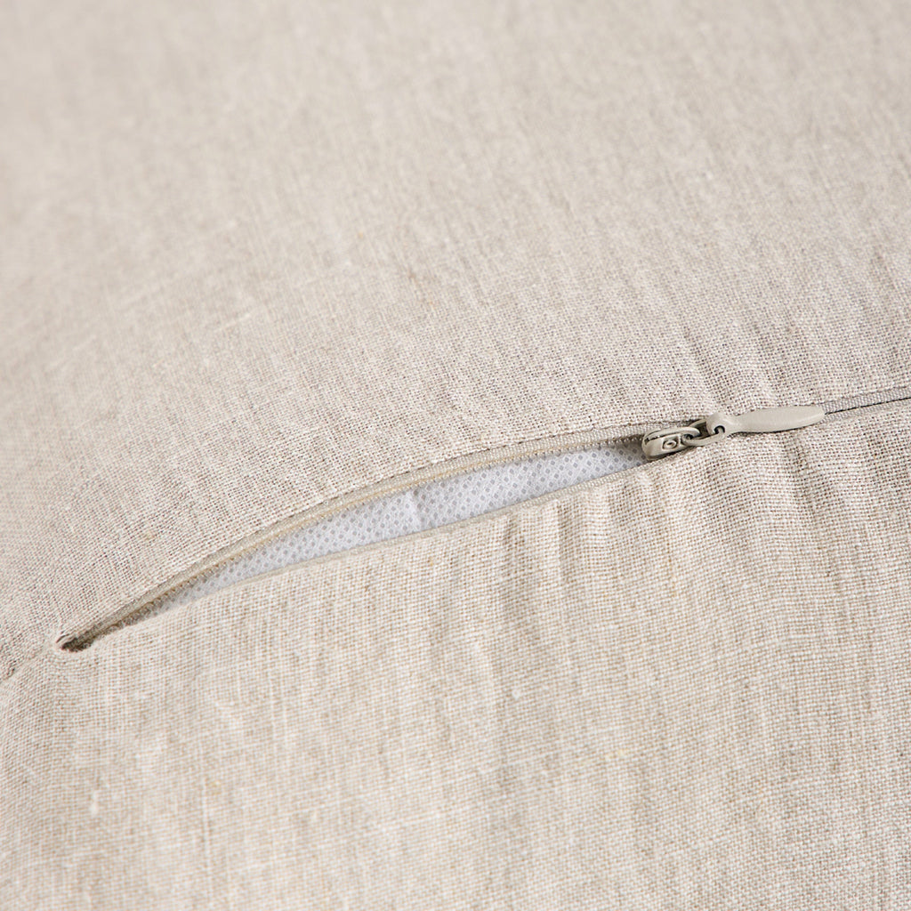 Coussin Brunelle - 100% Lin Lavé - Naturel